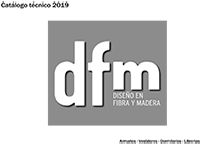 Logo de DFM, empresa española expertos en fabricación de armarios
